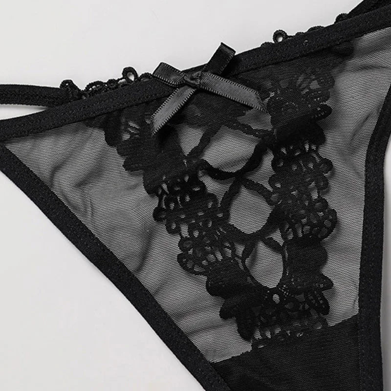 Sexy Girls G String Lace Thong Panties Women Briefs Hollow Out