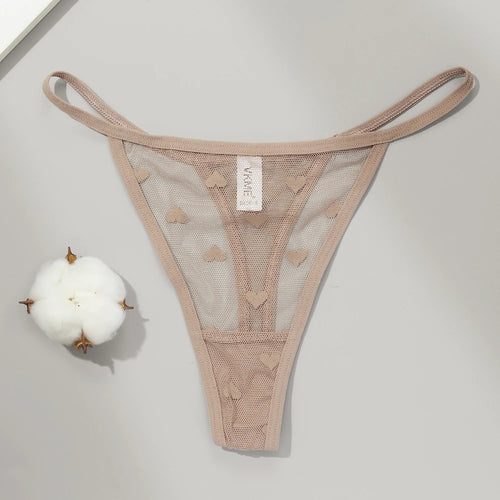 Sexy Lace Sheer Thong Panties Underwear  Women's Low Waist G-String