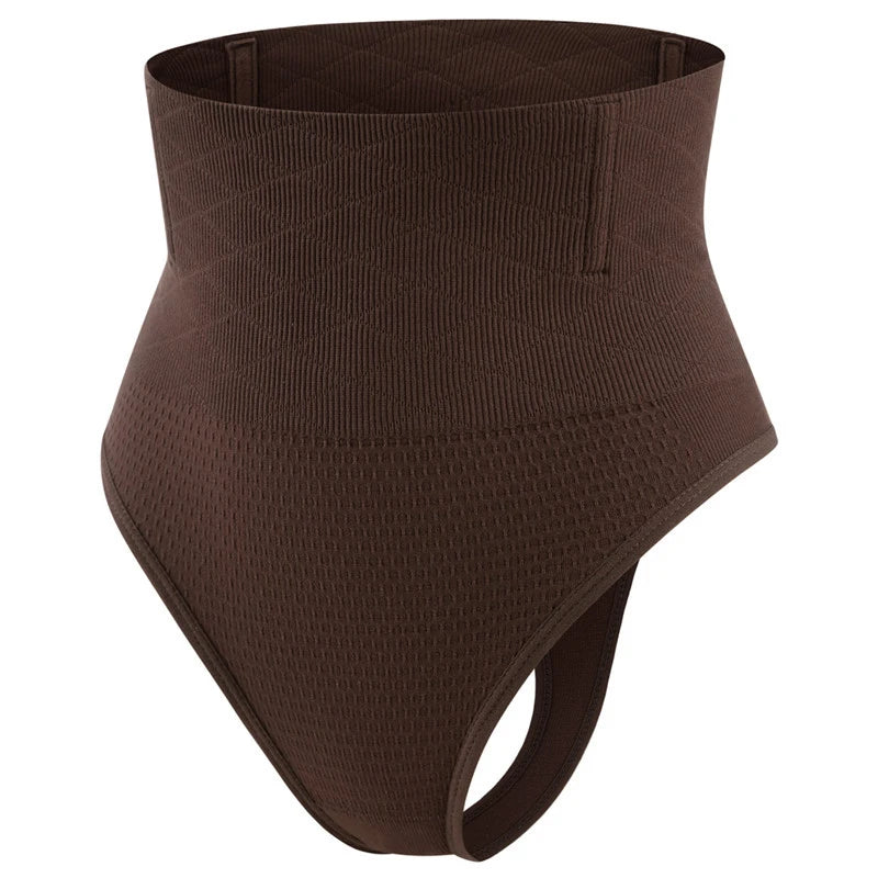 Thin Thong Women's Strong Hip Lift Tummy Control Panties with Fishbone