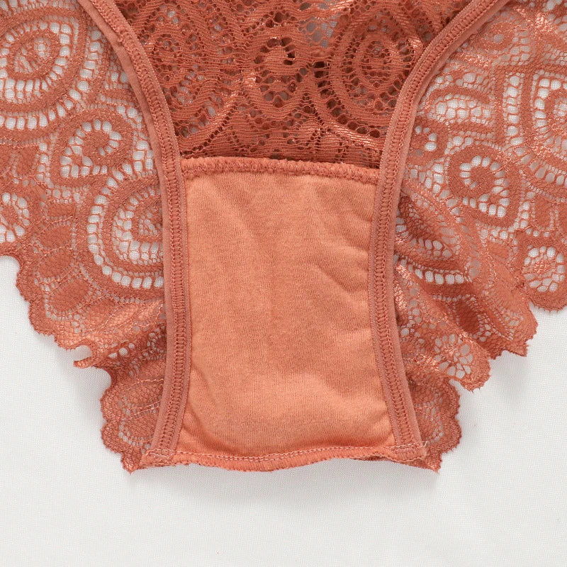 Meet'r Women Sexy Lace Panties Low-Rise Temptation Lingerie Female G