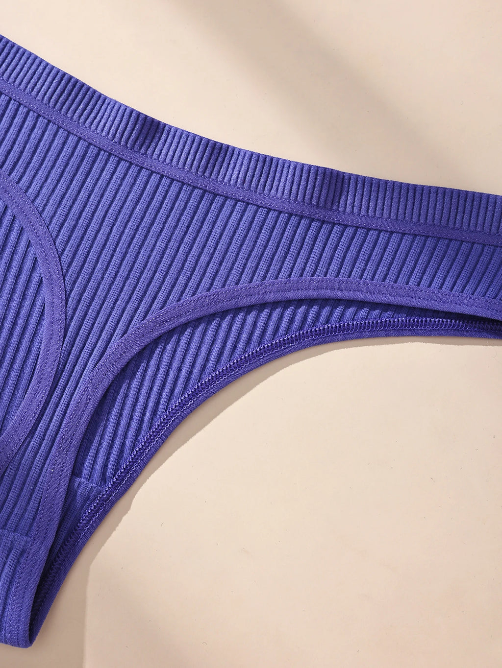 7Pcs/Set Women Thongs Cotton Panties Striped Underwear Sexy Underpants