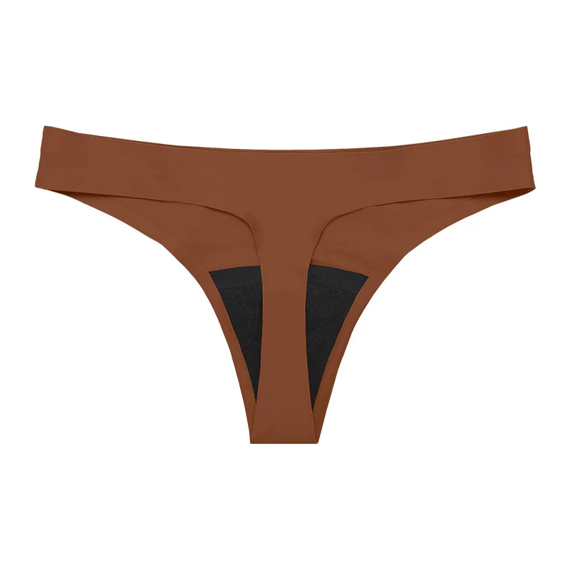 New Design Seamless Low Waist Leak Proof 4 Layer Menstrual Panties