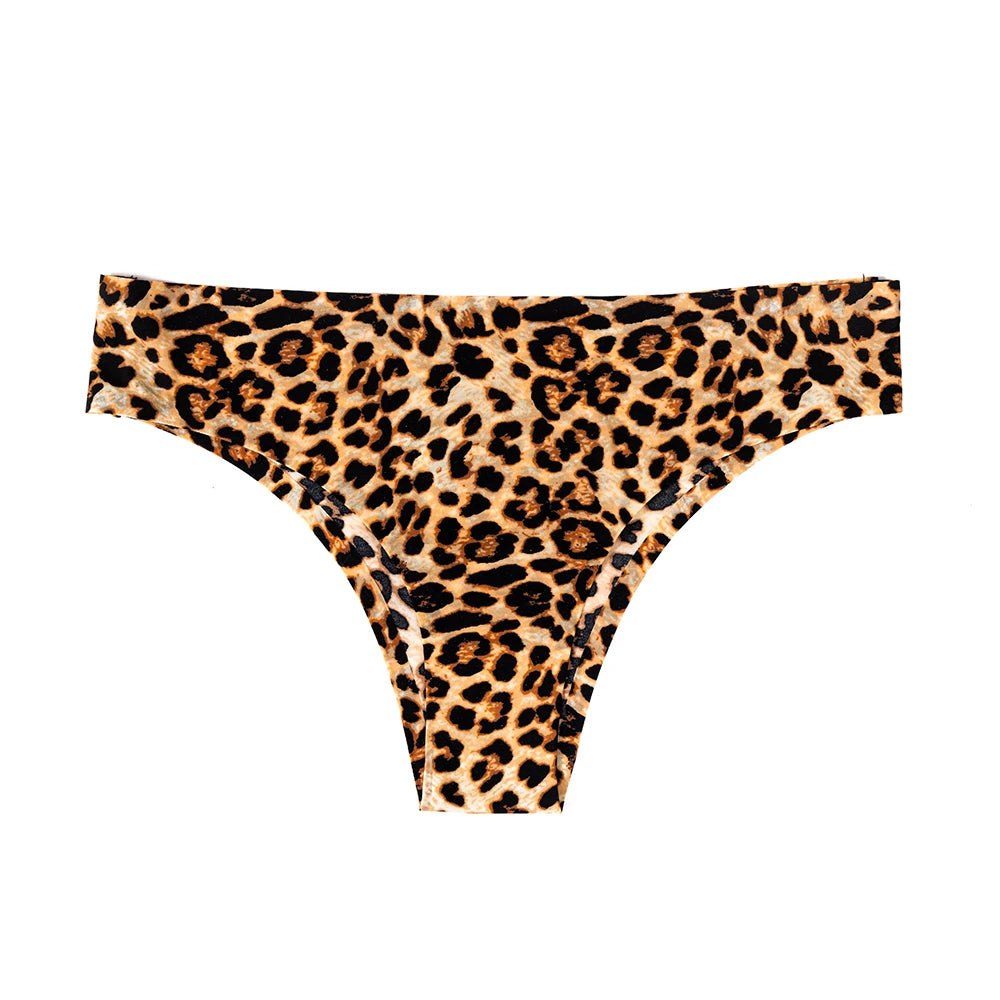WarmSteps 3Pcs/Set Sexy Leopard Thongs Women's Panties Thongs 2024 New