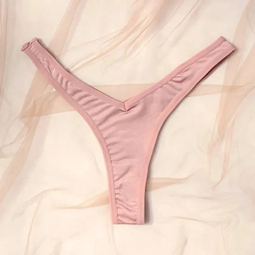 Women Sexy V Waist Sexy Sports Thongs G-string Breathable Panties Low