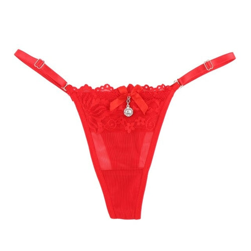 Lace G String Underwear Pearls Thongs Women | Pearl Thong Panties