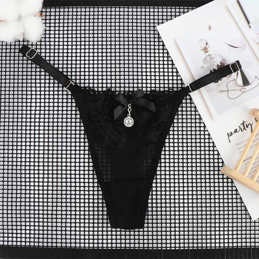 Lace G String Underwear Pearls Thongs Women | Pearl Thong Panties