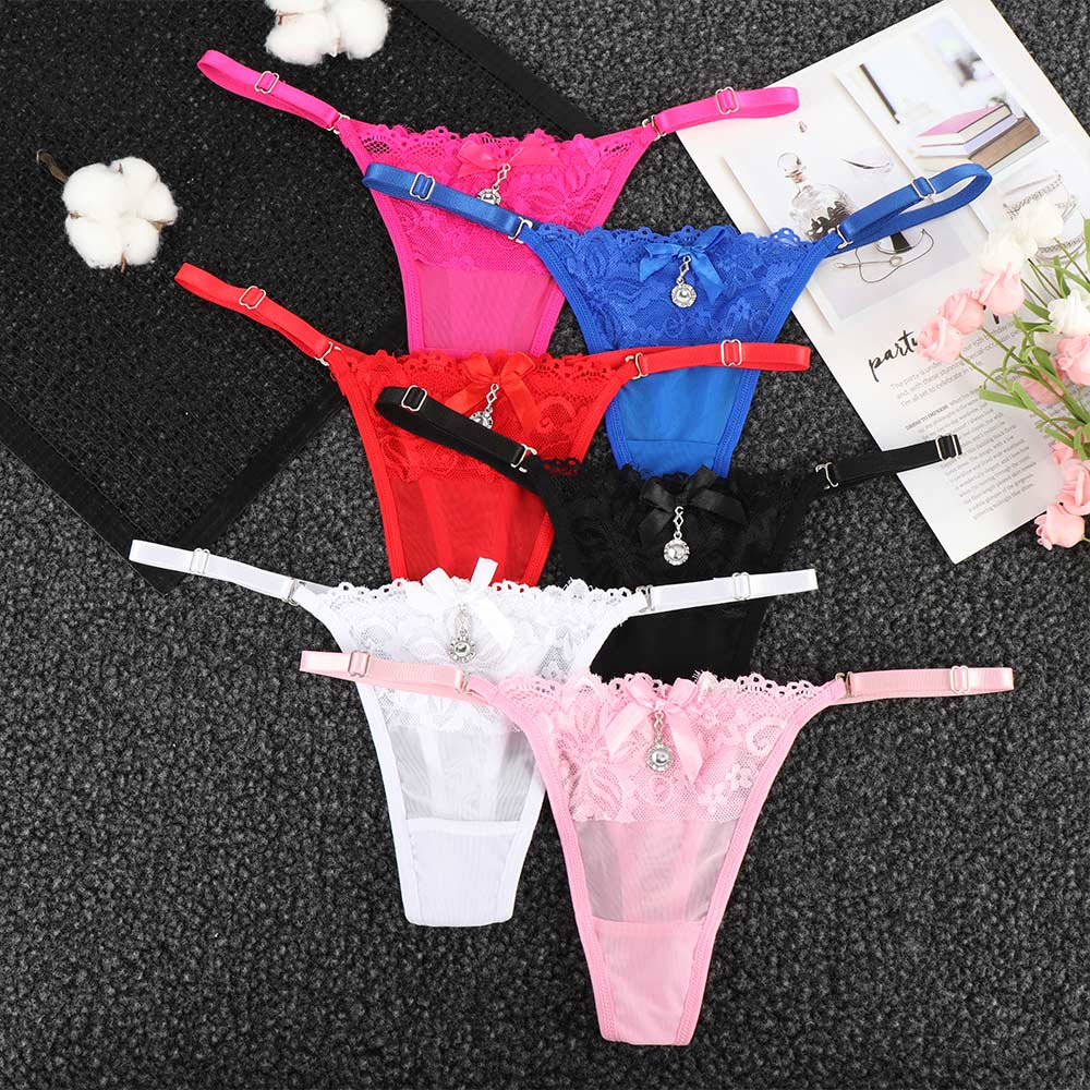 Lace G String Underwear Pearls Thongs Women | Pearl Thong Panties